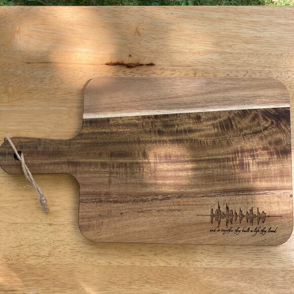 And So Together They Built A Life They Loved Soundwave Cutting Board - Picture 1 of 6